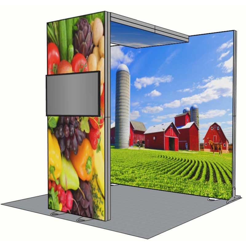 10ft Tall -118x118 Luminary Display with Bridge in the Center - Image 3