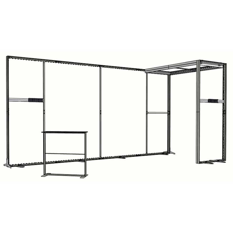 10ft Tall - 238x118 Luminary Display with Bridge on Right - Image 6