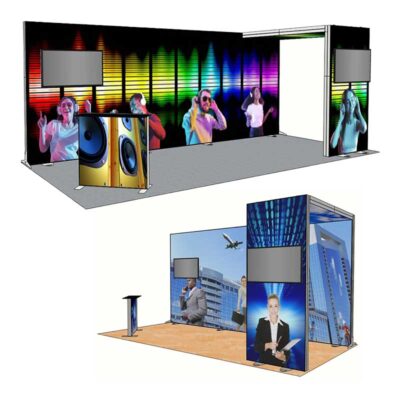 Luminary Backlit Trade Show Displays for 10' x 10', 10' x 20' Booth Spaces