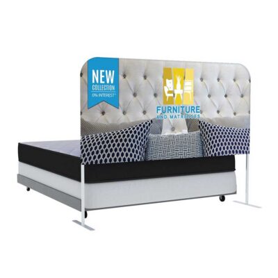 King size retail display headboards for mattress stores and product displays