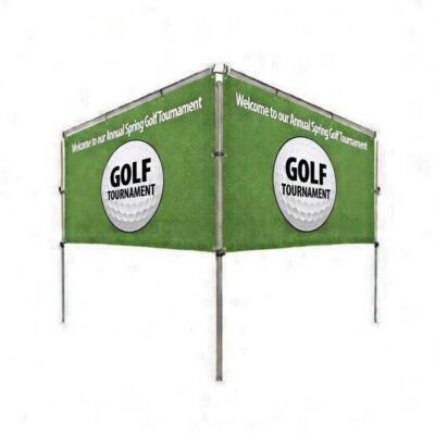 10 x 5 in ground banner display v shaped double sided outdoor signage