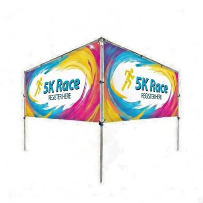 12 x 5 in ground banner display v shaped double sided outdoor signage