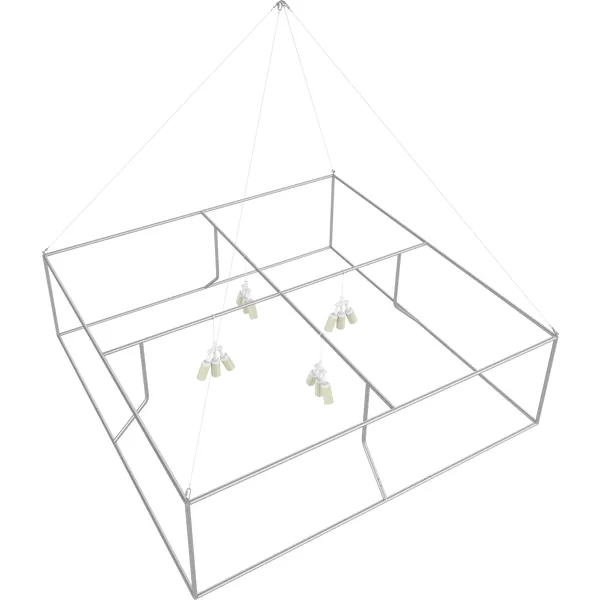 8Ft x 4Ft Backlit Square Hanging Structure - Image 2