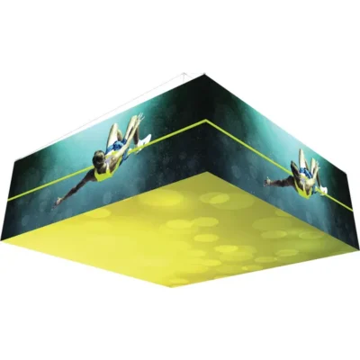 12Ft x 4Ft Backlit Square Hanging Structure
