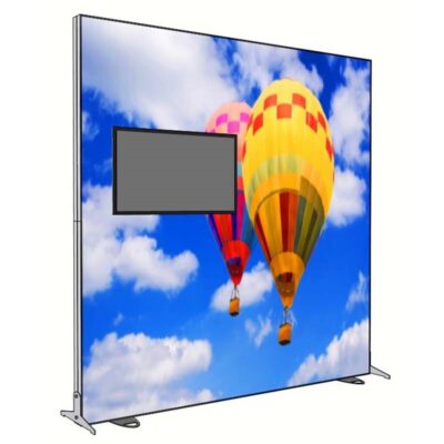 118" X 118" Igniter Freestanding Light Box TV Left Display