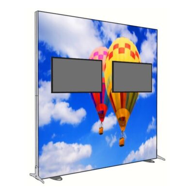 118" X 118" Igniter Freestanding Light Box with Left and Right Monitor Display