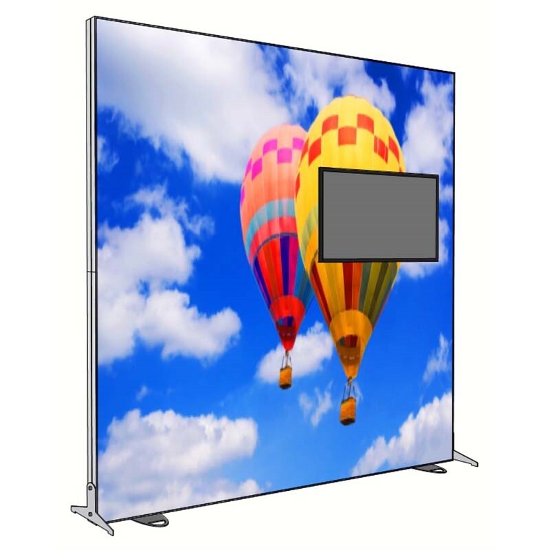 118" X 118" Igniter Freestanding Light Box TV Right Display