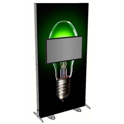 60" X 118" Igniter Freestanding Light Box with TV