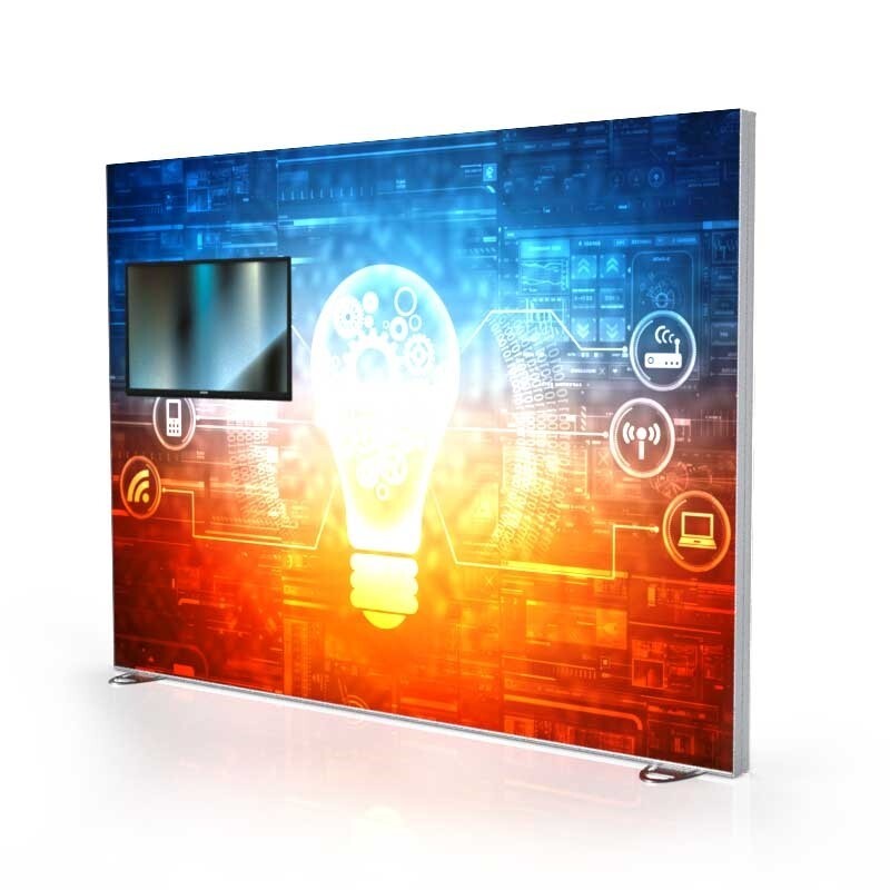118" X 96" Igniter Freestanding Light Box with Left Monitor Display Single-Sided - Image 2