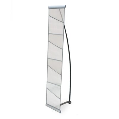 Silver Fabric Literature Rack