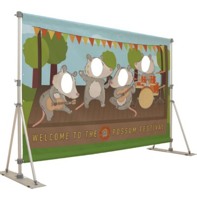 Headliner Display Quad Face Cutout Kit (18 oz. Vinyl, Single-Sided)