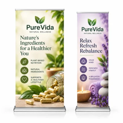 Deluxe Double-Sided Banner Stand