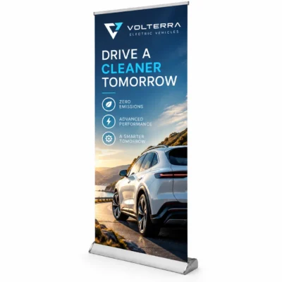 Quality Retractable Banner Stand – Portable Pull Up Display
